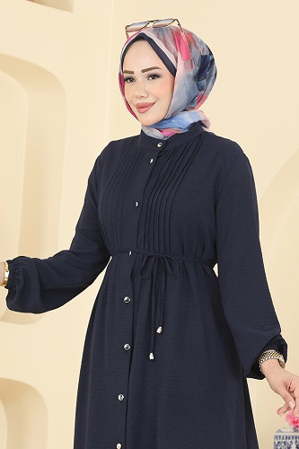 moda selvim Nervür Detaylı 2 li Takım 3458TRT545 Laci - Thumbnail