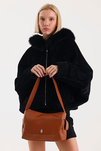 moda selvim Omuz Askılı Kadın Çantası 6233ARK1142 Kahve - Thumbnail