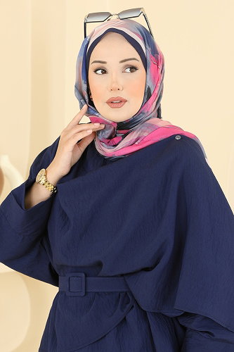 moda selvim Omuz Şal Detaylı Takım 011ZMRK1203 Laci - Thumbnail