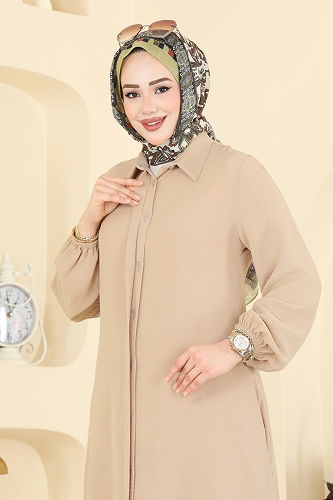 moda selvim Önden Düğmeli 2 li Takım 3031SMD1186 Vizyon - Thumbnail