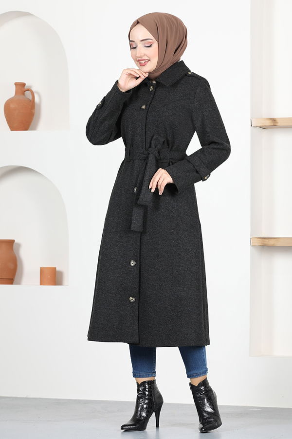 Modaselvim Topper Coat MSL4421-M Black