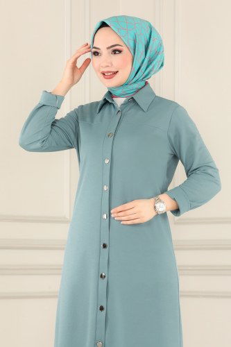 moda selvim Önden Düğmeli Mira Takım 1514UKB139 Mint - Thumbnail