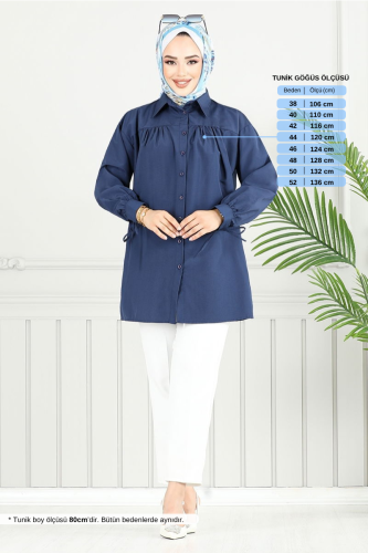 MRV P.M. - Önden Düğmeli Tunik 4101PM1063-M Laci