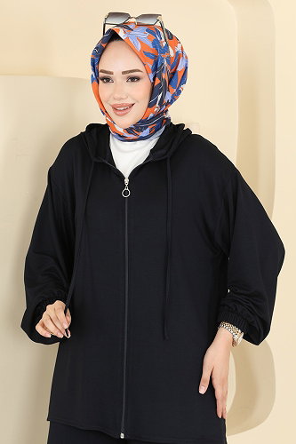 moda selvim Önden Fermuarlı 2 li Takım 0363ERK1158 Laci - Thumbnail
