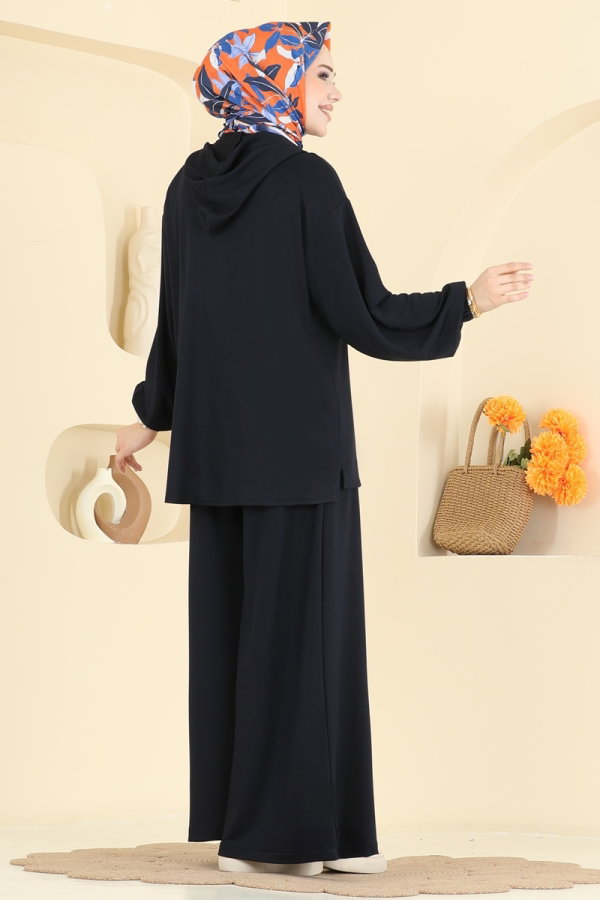 Önden Fermuarlı 2 li Takım 0363ERK1158 Laci - Moda Selvim