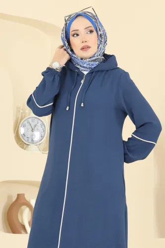 P.L. - Önden Fermuarlı Aeroobin Takım PL9189 İndigo