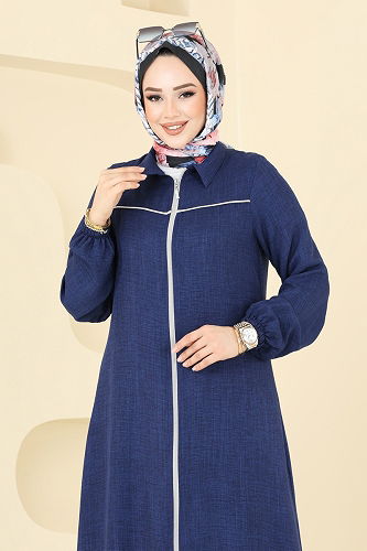 moda selvim Önden Fermuarlı Takım 818OZN1046 Laci - Thumbnail