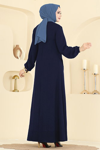 moda selvim Önü Toka Detaylı Elbise 2638MSZ1172 Laci - Thumbnail