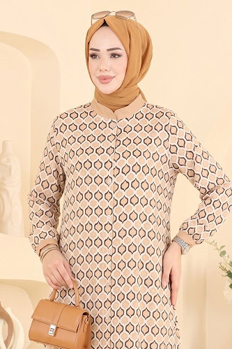 moda selvim كاب بيج 007ZMRK1203 - Thumbnail