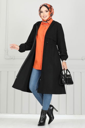 B.G.S. - Overcoat 0503BG354 Black