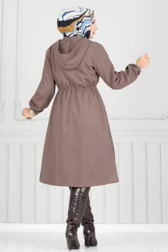 moda selvim Overcoat 0503BG354 Vision - Thumbnail