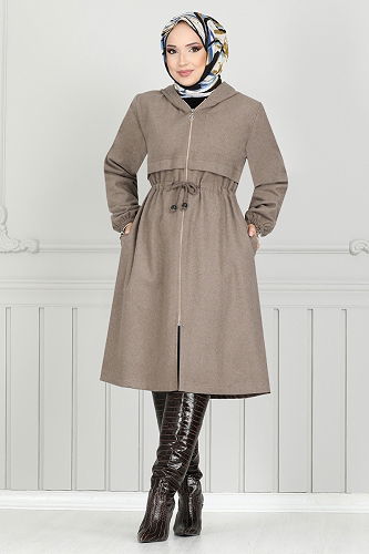 moda selvim Overcoat 0503BGS895-M Vision - Thumbnail