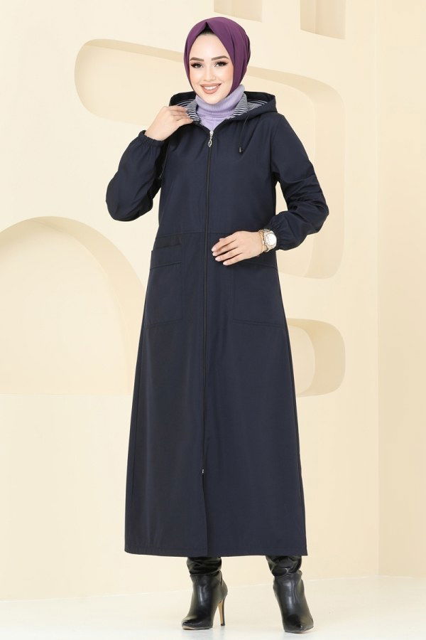 Overcoat 1004MSA980 Navy Blue - 2