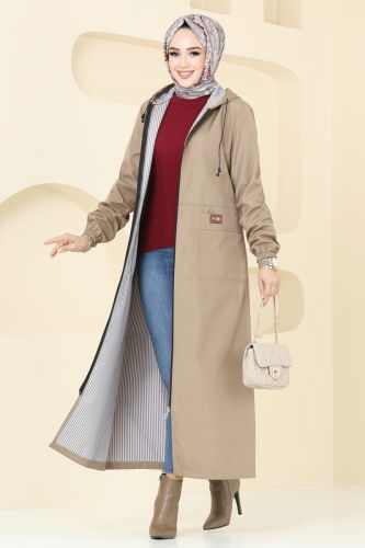 moda selvim Overcoat 1004MSA980 Vision - Thumbnail