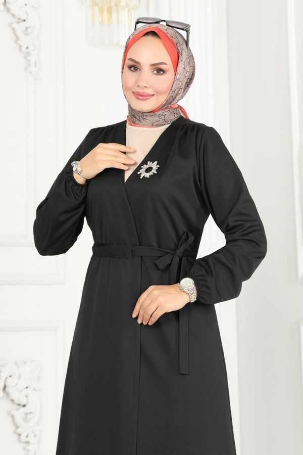 Overcoat 10074ETT926 Black - 4