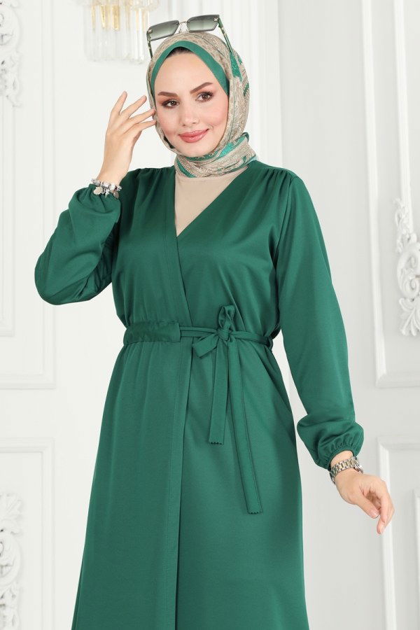 Overcoat 10074ETT926 Emerald - 3