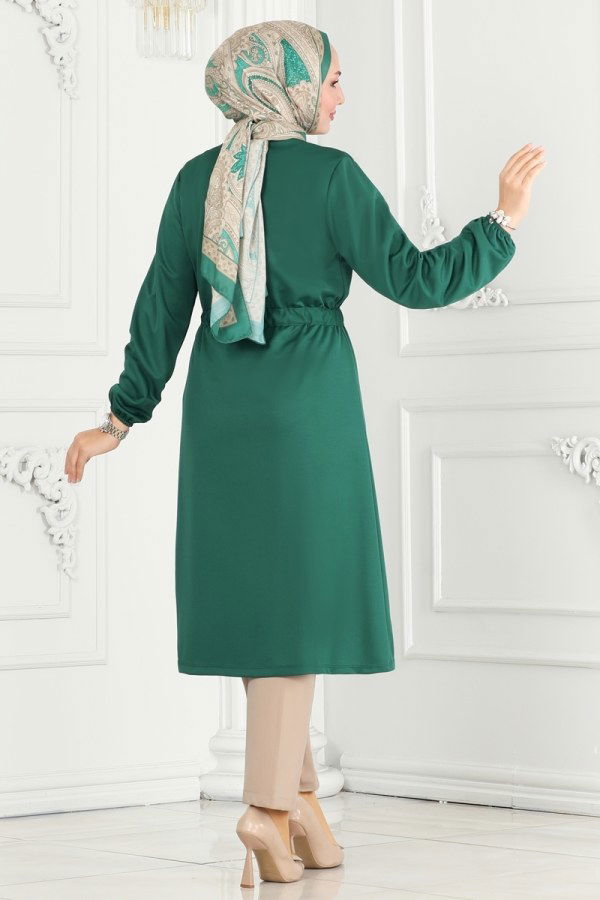 Overcoat 10074ETT926 Emerald - 4