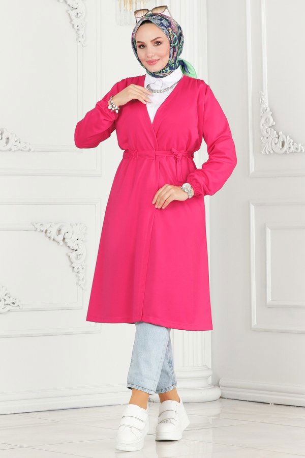 Overcoat 10074ETT926 Fuchsia - 2