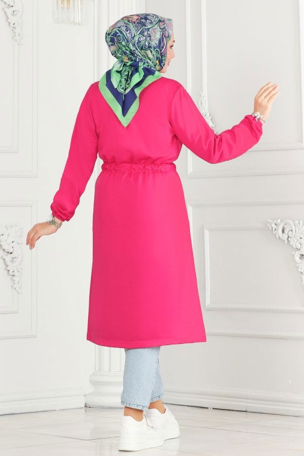 Overcoat 10074ETT926 Fuchsia - 4