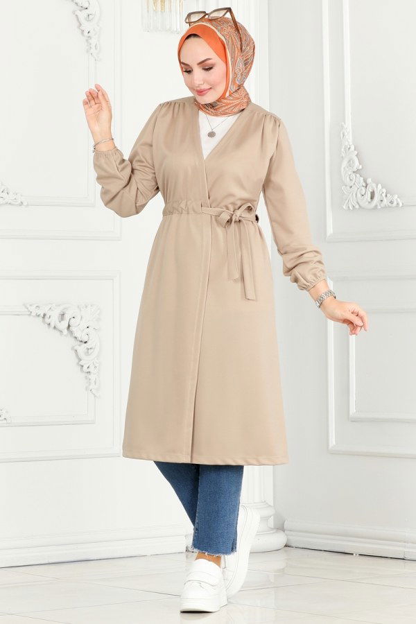 Overcoat 10074ETT926 Stone - 2