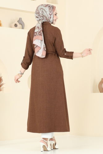 moda selvim كاب بني 1134TBL694 - Thumbnail