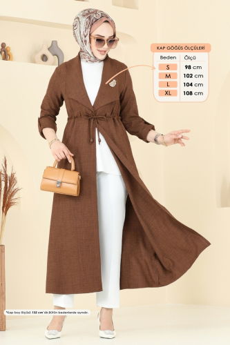 moda selvim كاب بني 1134TBL694 - Thumbnail