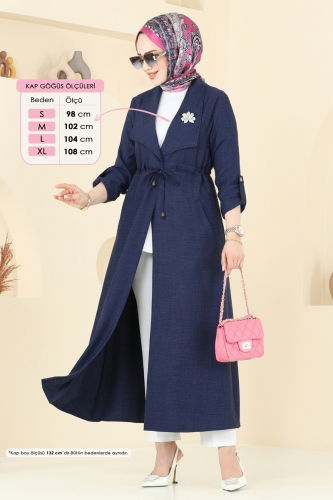 moda selvim كاب كحلي 1134TBL694 - Thumbnail