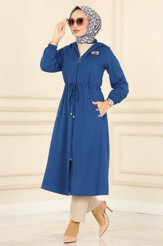 Y.N.S. - Overcoat 115YNS793 Indigo