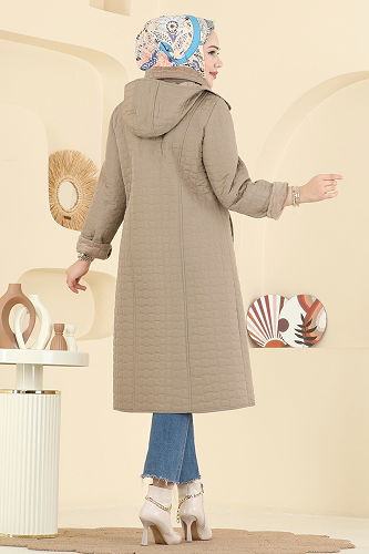 moda selvim Overcoat 1162OZT1013 Vision - Thumbnail