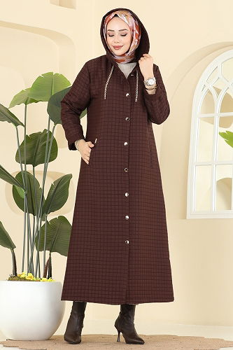 moda selvim كاب بني غامق 1314-1ORG1169 - Thumbnail