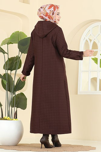 moda selvim كاب بني غامق 1314-1ORG1169 - Thumbnail