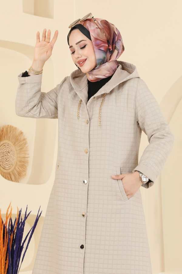 Modaselvim Overcoat / Coat Overcoat 1314-1ORG1169 Stone