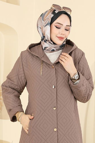 moda selvim Overcoat 1314ORG1169 Vision - Thumbnail