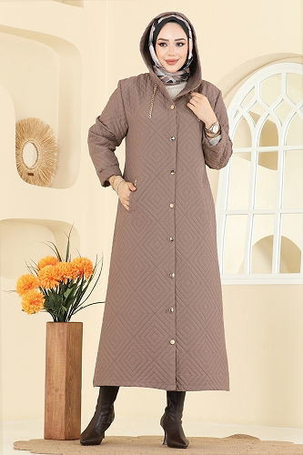 moda selvim Overcoat 1314ORG1169 Vision - Thumbnail