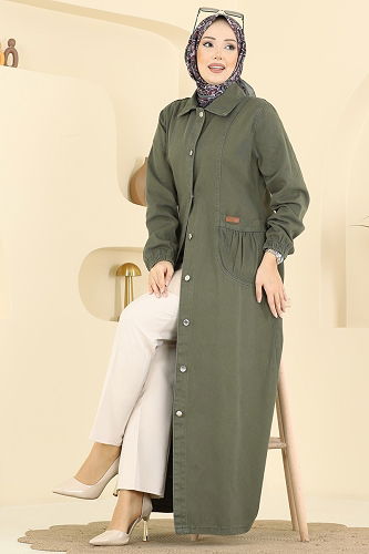 moda selvim كاب اخضر عفني 1320ORG1169 - Thumbnail