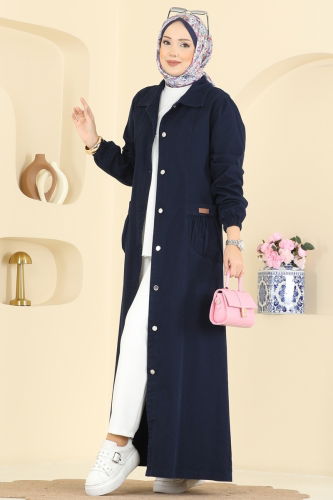 O.R.G. - Overcoat 1320ORG1169 Navy Blue