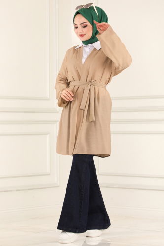 moda selvim Overcoat 1499UKB139 Vision - Thumbnail