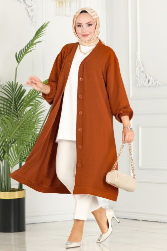 moda selvim Overcoat 160MP806 Tile - Thumbnail