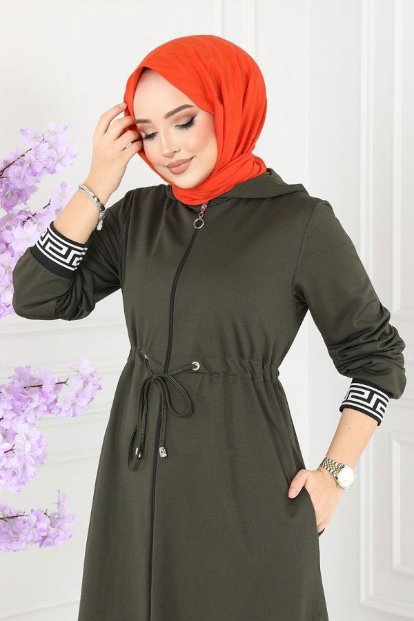 Overcoat 173DVL817 Khaki - 3