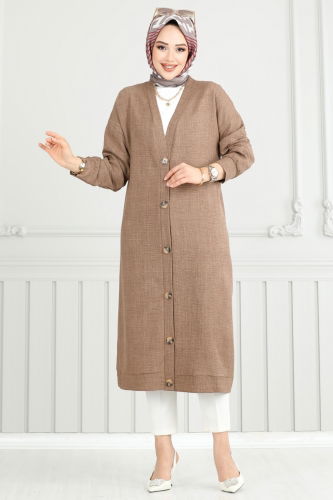 L.V.N. - Overcoat 1839LVN1041 Light Brown