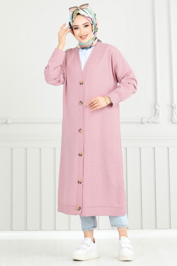 Modaselvim Overcoat / Coat Overcoat 1839LVN1041 Light Rose Dried