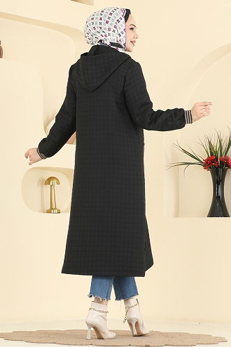 moda selvim كاب أسود 1926TRT545 - Thumbnail