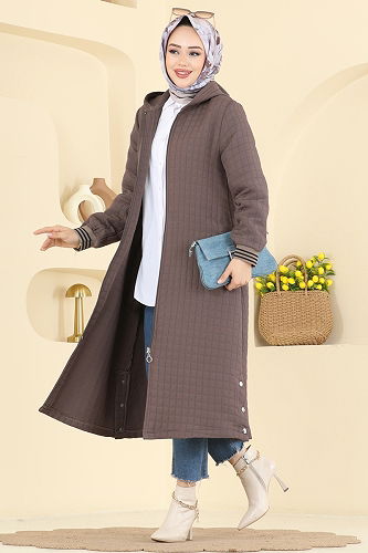 moda selvim Overcoat 1926TRT545 Dark Vision - Thumbnail