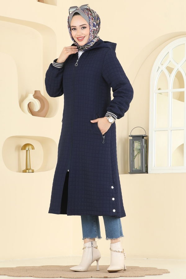 Modaselvim Overcoat / Coat Overcoat 1926TRT545 Navy Blue