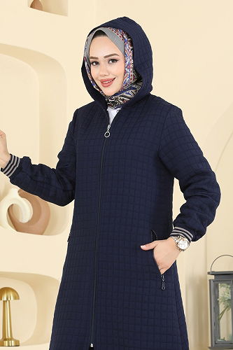 moda selvim كاب كحلي 1926TRT545 - Thumbnail