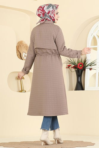 moda selvim Overcoat 1927TRT545 Dark Vision - Thumbnail