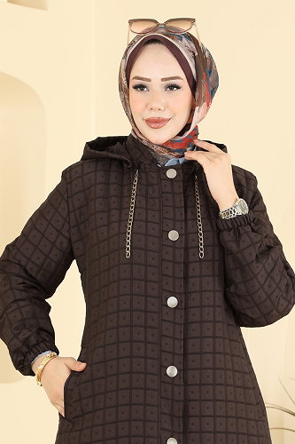 moda selvim كاب بني غامق 2006DFL152 - Thumbnail
