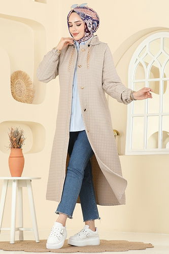 moda selvim Overcoat 2006DFL152 Vision - Thumbnail