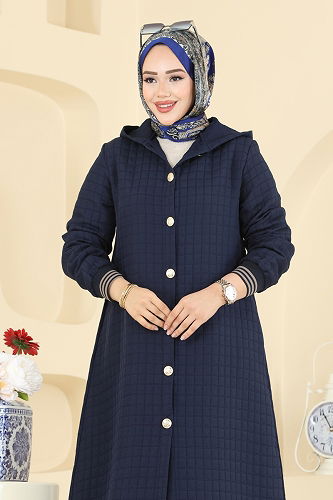 moda selvim كاب كحلي 2025TRT545 - Thumbnail