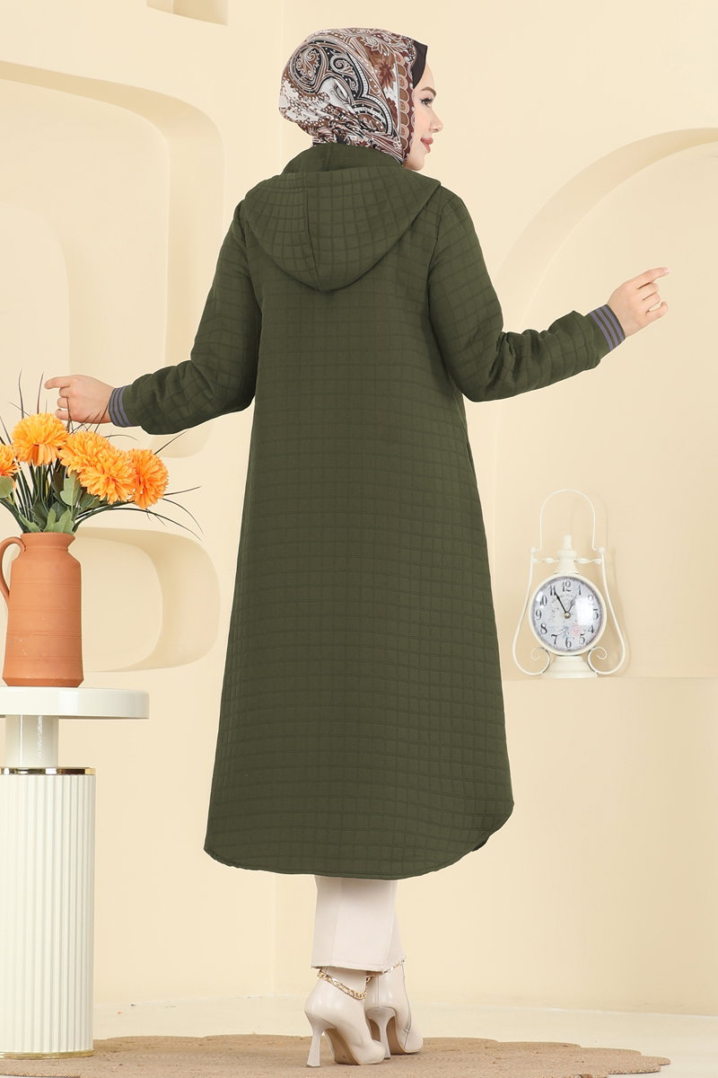 Overcoat 2026TRT545 Khaki - Moda Selvim